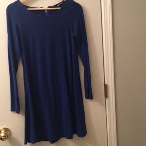 Blue cotton dress